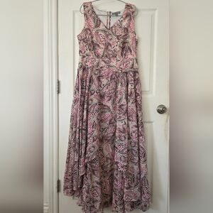 Brandnew Stunning Jessica London Swing Georgette Circle Skirt Dress 12W